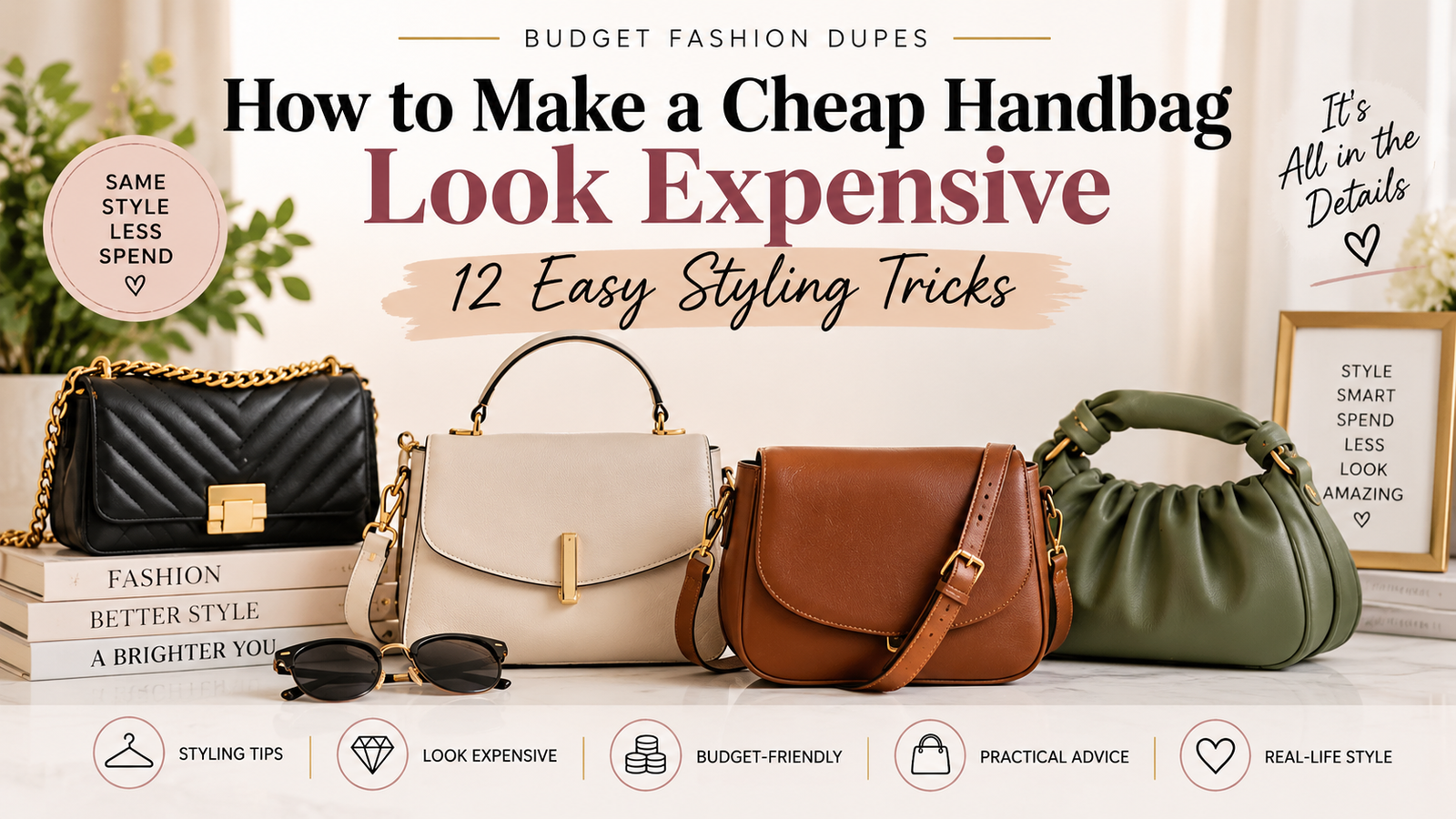 how to make a cheap handbag look expensive